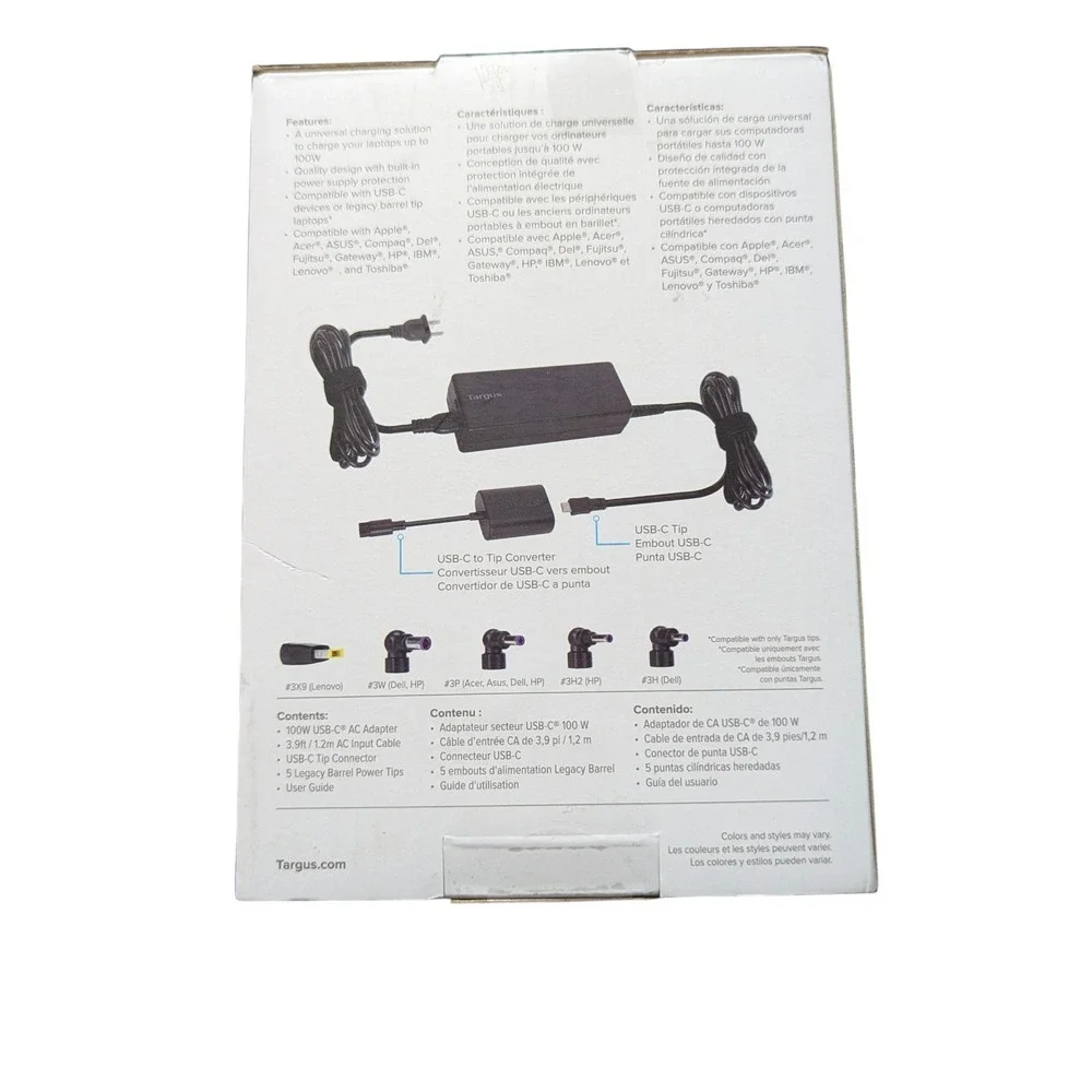 Z1O Targus Universal USB-C Charger Kit Compatible 